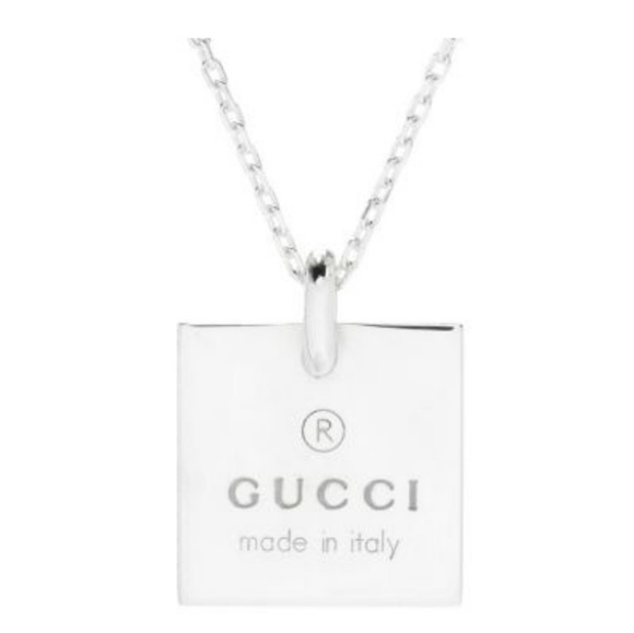 Gucci Jewelry - GUCCI "Trademark" Sterling Silver 18" Necklace w/1
